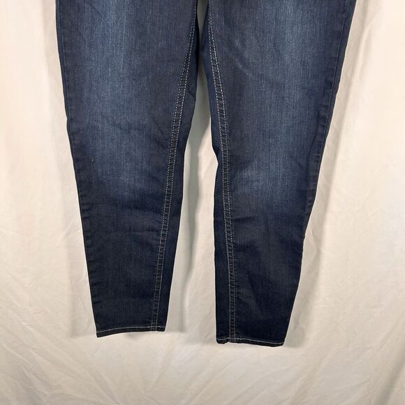 Silver Jeans Women's 31x26 Dark Wash Blue Denim Super Stretch Cotton Blend Mid R - Picture 3 of 11